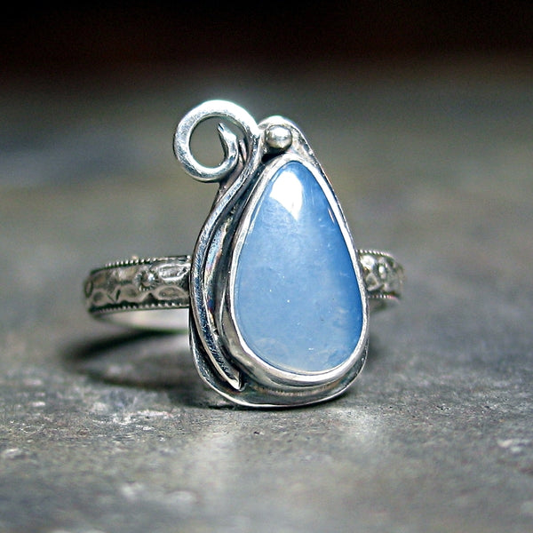 Owyhee Blue Opal Ring in Sterling Silver - La Petit Bleu – Lavender ...